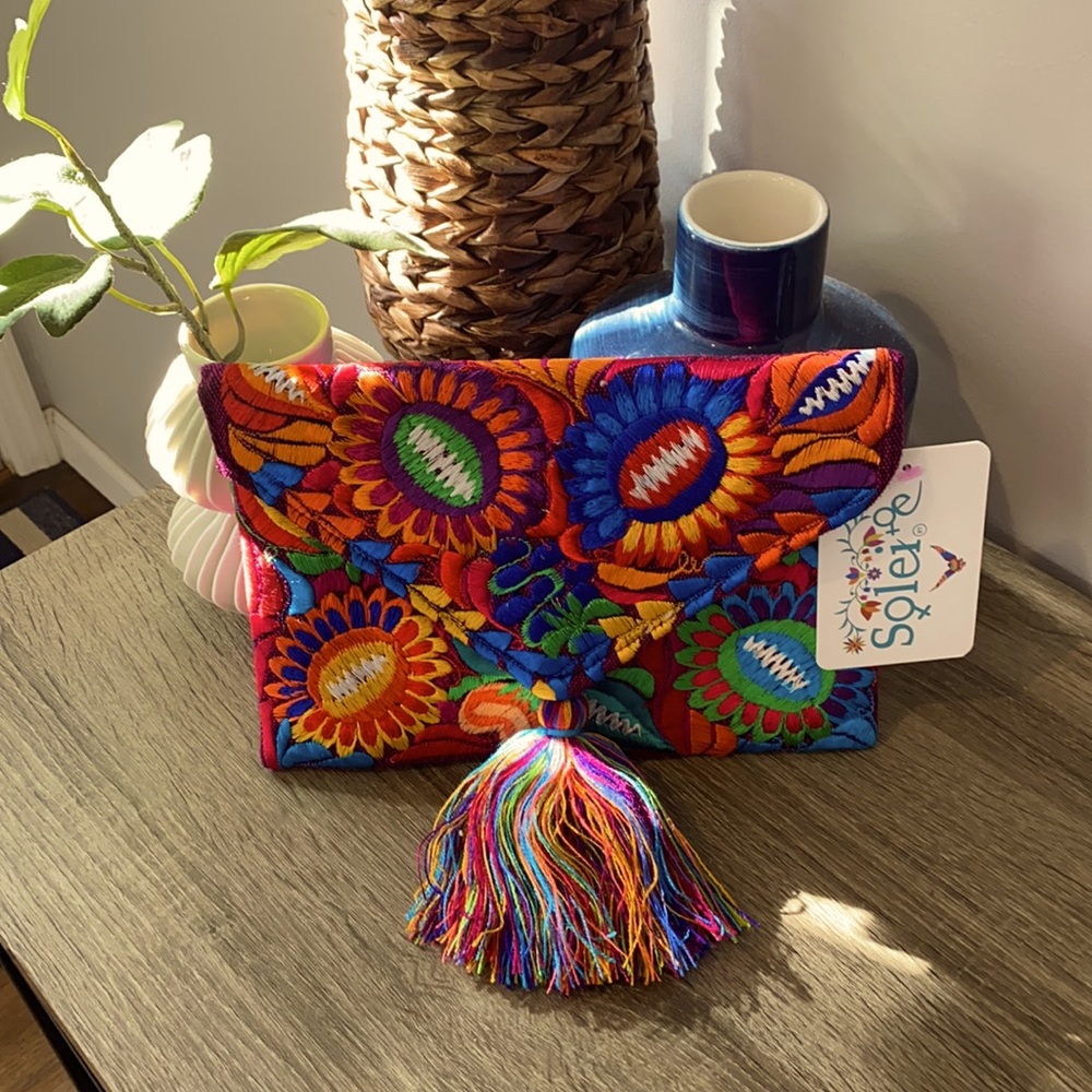 8’’W x 10’’H clutch purchased from Etsy never worn